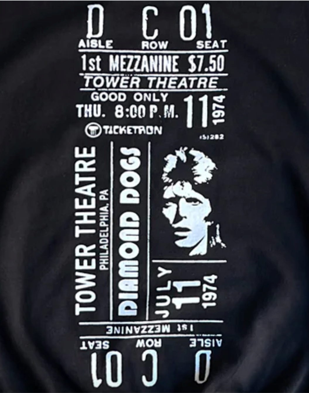 David Bowie Tower Theater Sweatshirt