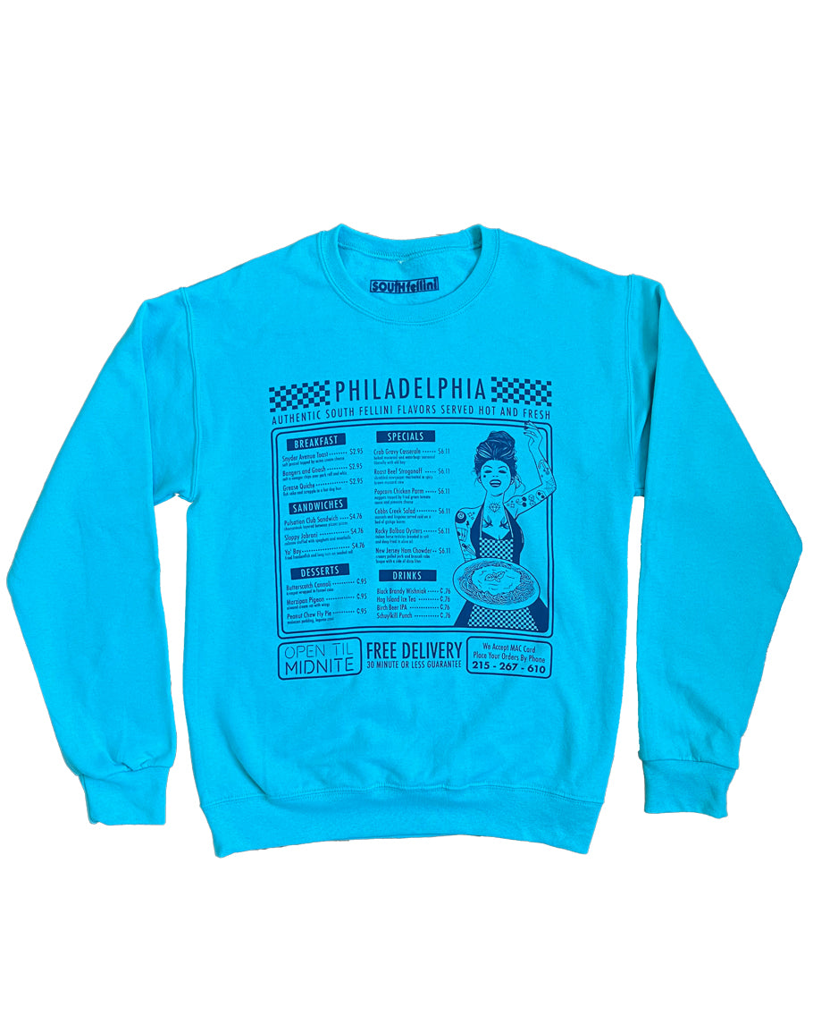 Take-Out Menu Sweatshirt – SouthFellini