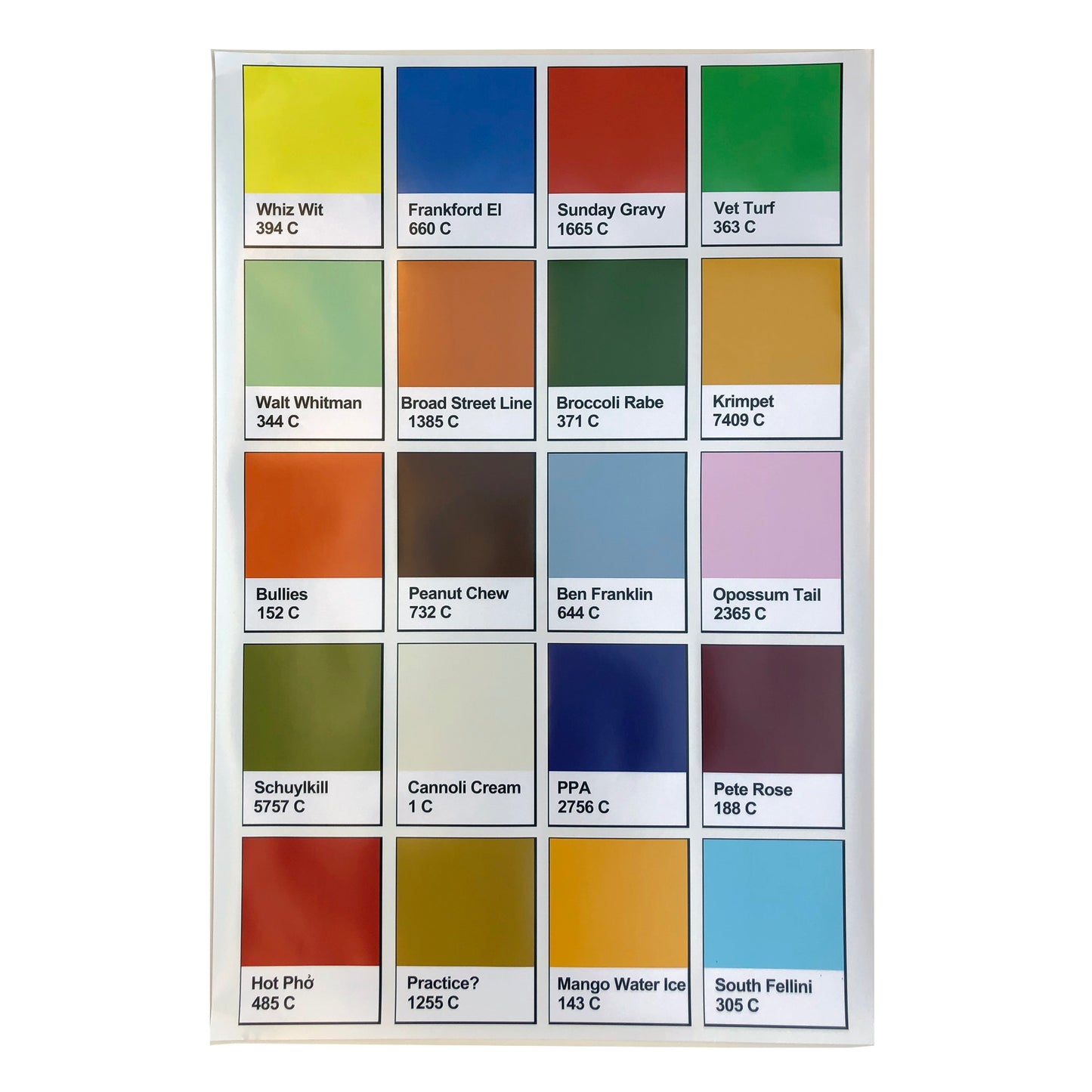 Palette of Philadelphia Poster 24x36