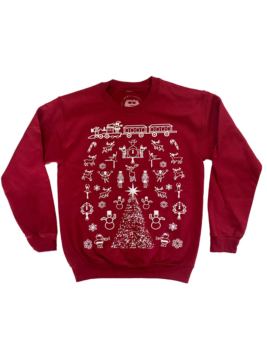 Wanamaker Jumbo Print Sweatshirt (Red)