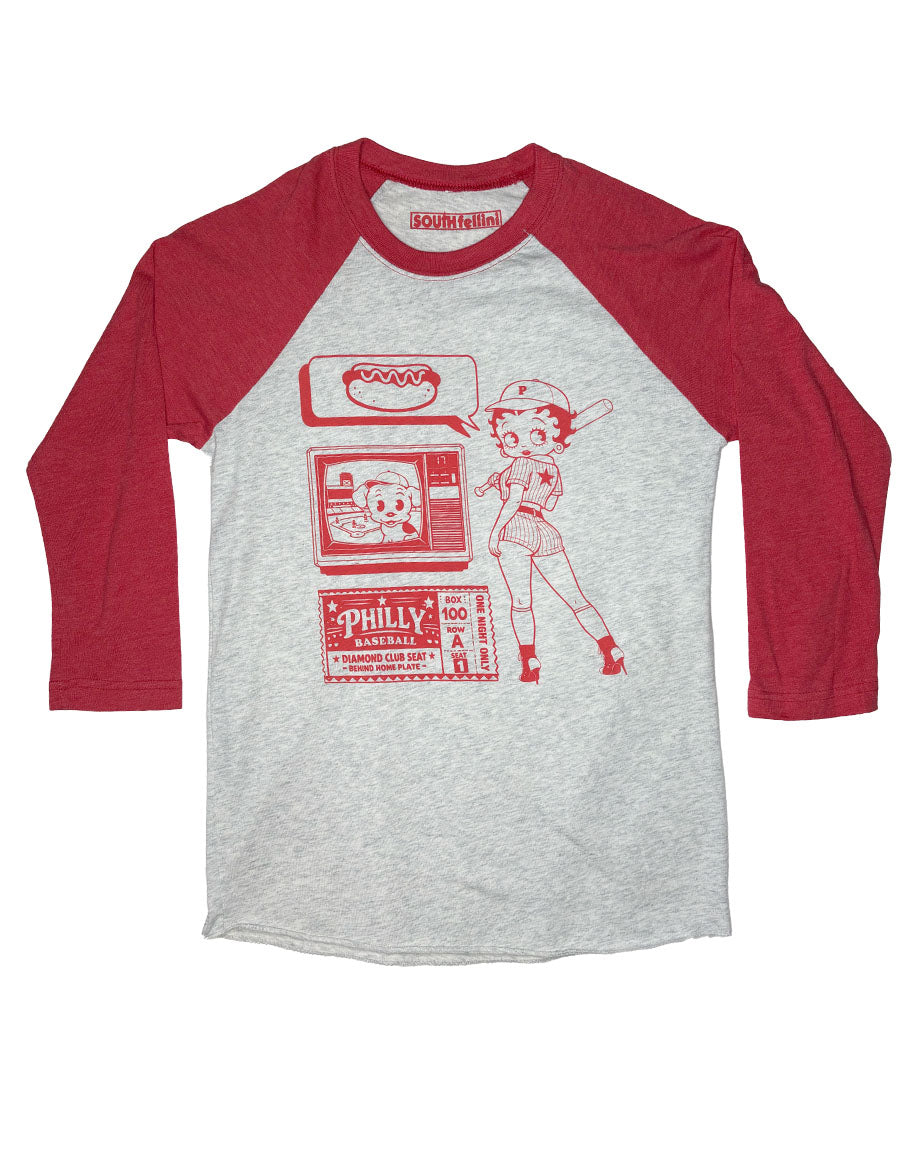 Betty Boop Baseball Raglan