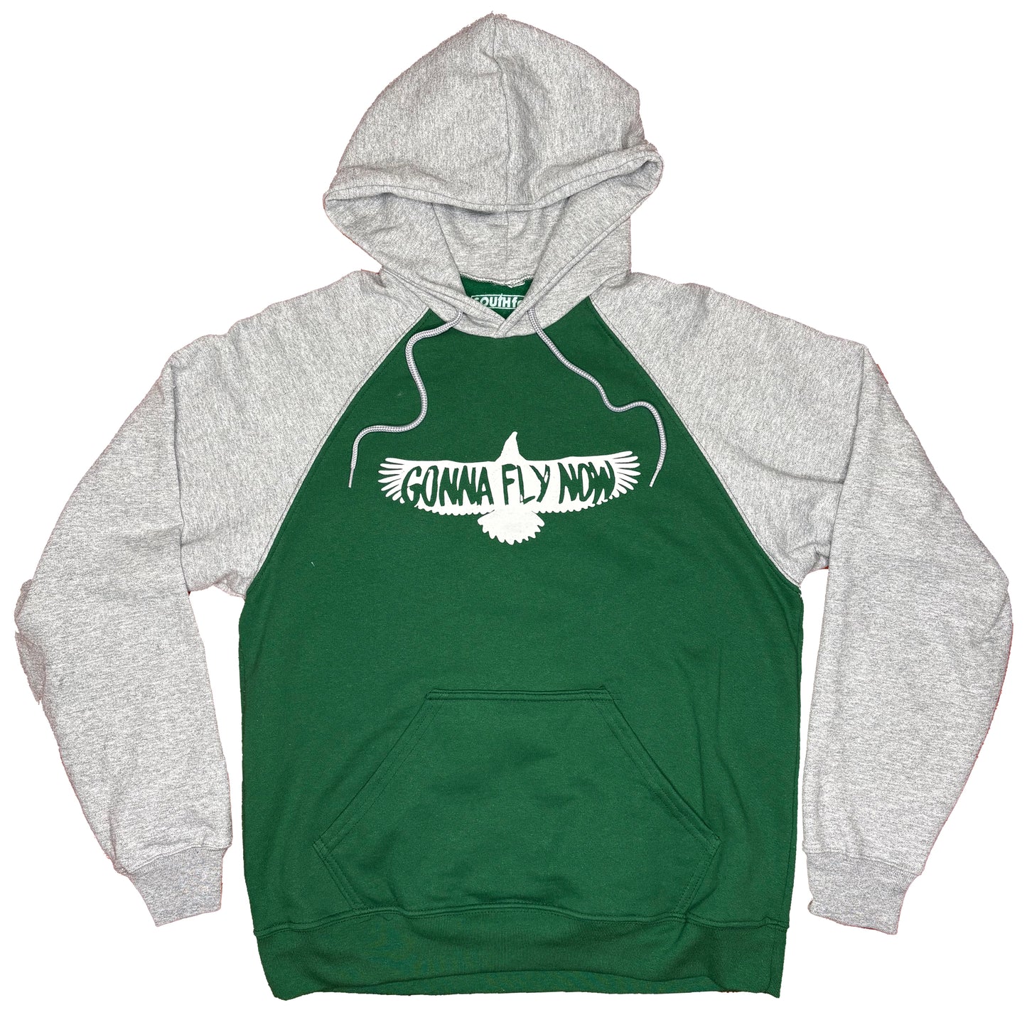 Gonna Fly Now Puffy Print Raglan Hoodie