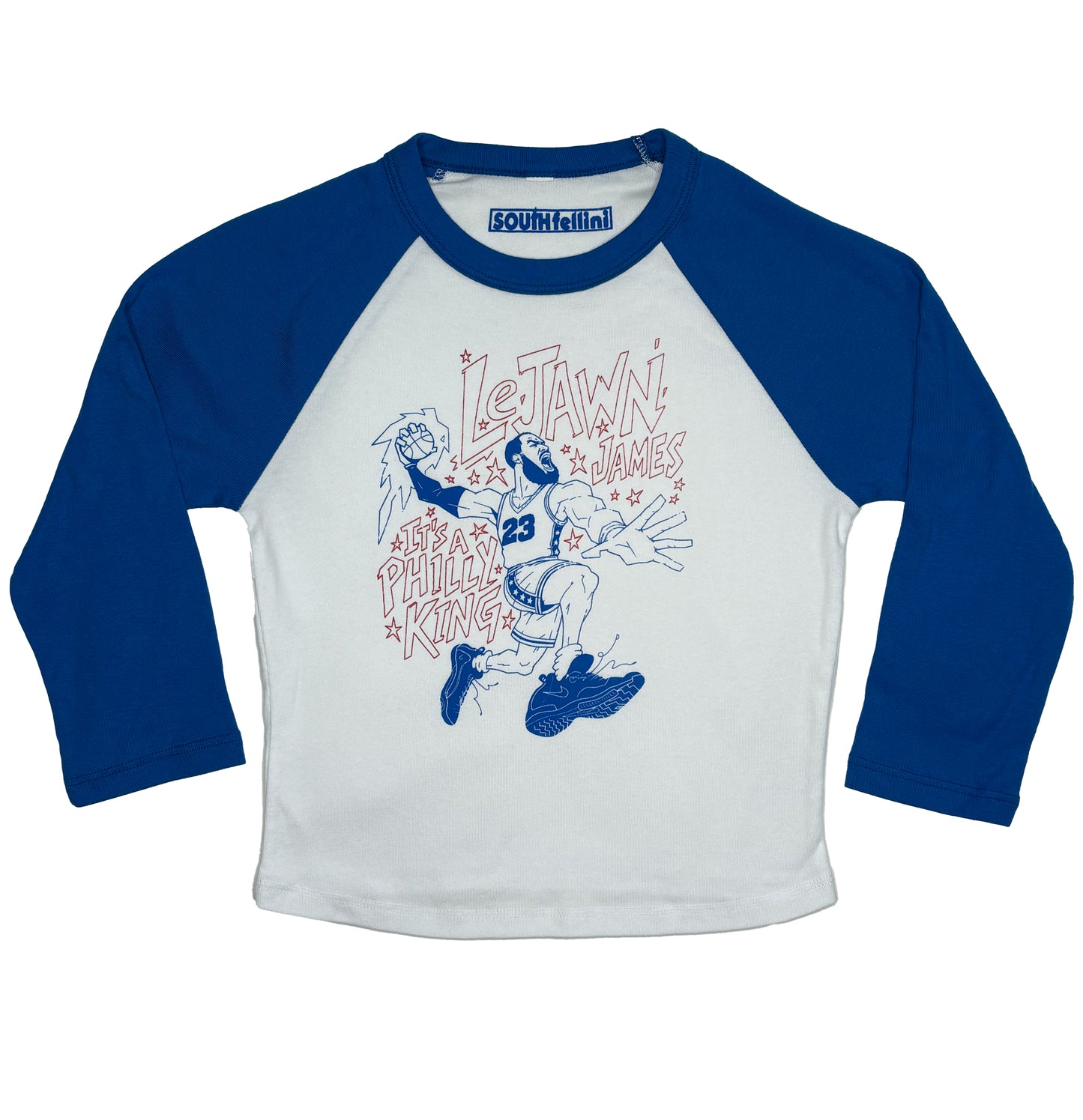 LeJawn James Crop Top Long Sleeve Raglan