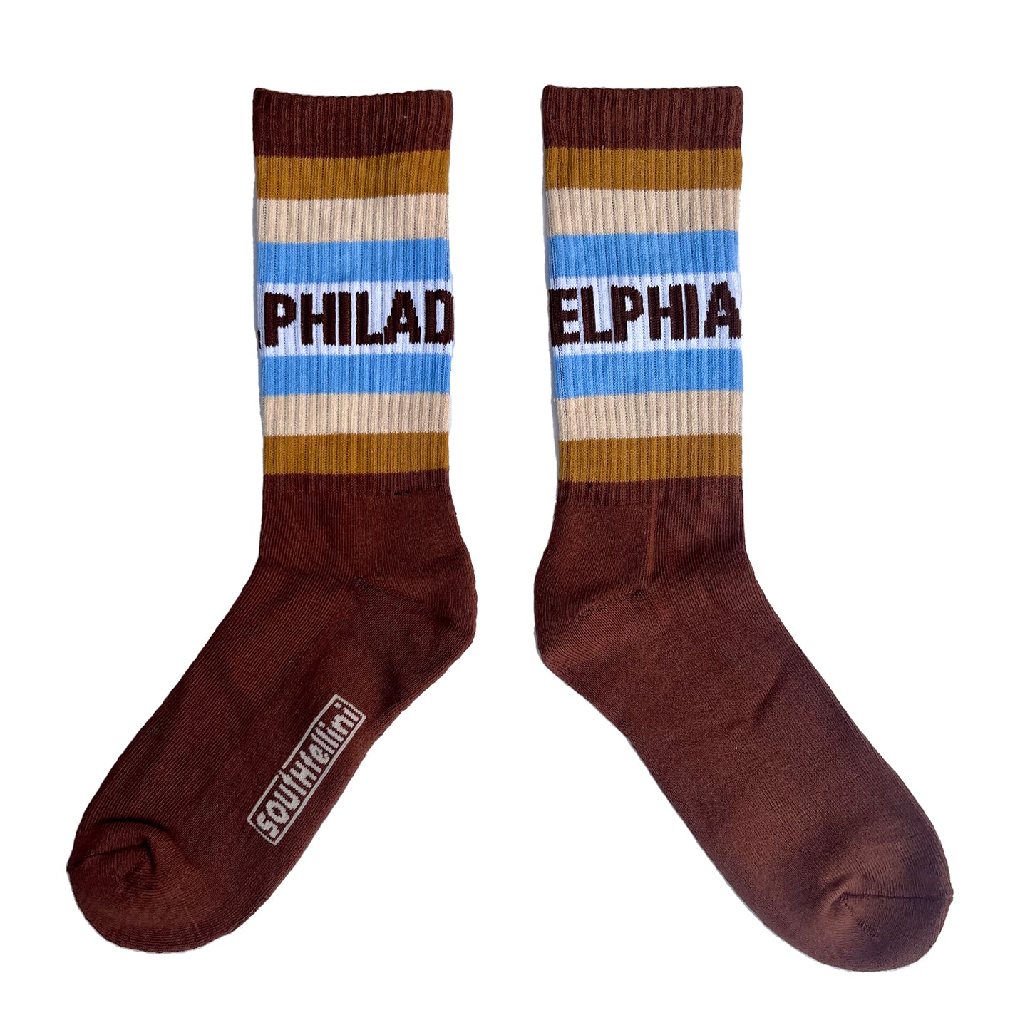 Philadelphia Sunrise Socks (Coffee)