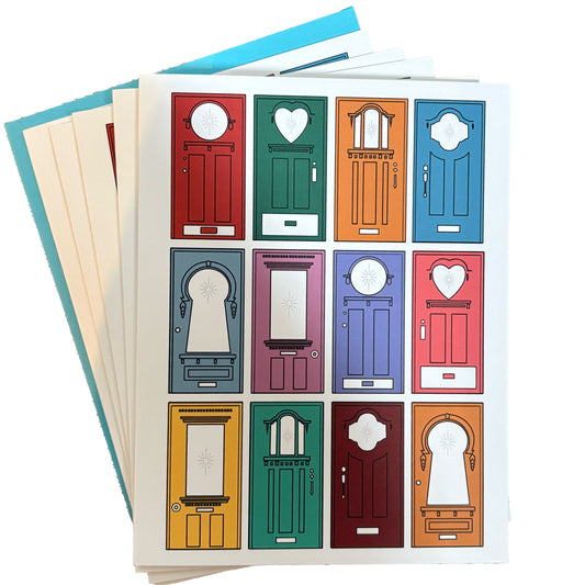 Star Doors Greeting Card