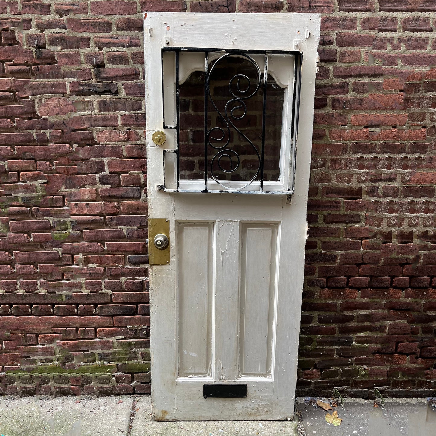 Vintage Tofani Door (Star Door) w/ Custom Iron Bars